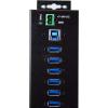 StarTech.com 10-Port USB 3.0 Hub with Power Adapter – Metal Industrial USB-A Hub with ESD & 350W Surge Protection – Din/Wall/Desk Mountable – High Speed USB 3.0 (5Gbps) – (5Gbps) Hub, TAA