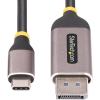 StarTech.com 10ft (3m) USB-C to DisplayPort Adapter Cable, 8K 60Hz, 4K 144Hz, HDR10, USB Type-C to DP 1.4 Converter