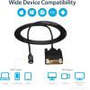 StarTech.com 10ft (3m)USB C to DVI Cable-1080p(Single Link)USB Type-C(DP Alt Mode HBR2)to DVI-Digital Video Adapter Cable – Works w/Thunderbolt 3-Laptop to DVI Monitor/Display(CDP2DVI3MBNL), 9.8 feet(6.6 feet)