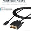 StarTech.com 10ft (3m)USB C to DVI Cable-1080p(Single Link)USB Type-C(DP Alt Mode HBR2)to DVI-Digital Video Adapter Cable – Works w/Thunderbolt 3-Laptop to DVI Monitor/Display(CDP2DVI3MBNL), 9.8 feet(6.6 feet)