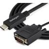 StarTech.com 10ft (3m)USB C to DVI Cable-1080p(Single Link)USB Type-C(DP Alt Mode HBR2)to DVI-Digital Video Adapter Cable – Works w/Thunderbolt 3-Laptop to DVI Monitor/Display(CDP2DVI3MBNL), 9.8 feet(3.3 feet)