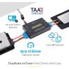 StarTech.com 1:1 Standalone Hard Drive and USB Thumb Drive Duplicator/Eraser, USB Flash and SATA HDD/SSD Disk Cloner/Copier and Wiper, Toolless Sanitizer, LCD Display, TAA Compliant (SU2DUPERA11)(SATA/ USB)