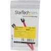 StarTech.com 12in Latching SATA Cable – SATA cable – Serial ATA 150/300/600 – SATA (R) to SATA (R) – 1 ft – latched – red – LSATA12(Red)