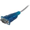 StarTech.com 17in (43cm) 1-Port USB to Serial Adapter Cable, USB-A to DB9 RS232 Adapter, Prolific Chipset – M/M