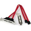 StarTech.com 18in 1 Port SATA to eSATA Plate Adapter – External SATA Plate – 6Gbps eSATA Port – Internal SATA to eSATA Adapter – 18 inch (ESATAPLT18IN)(Low Profile)