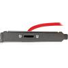 StarTech.com 18in 1 Port SATA to eSATA Plate Adapter – External SATA Plate – 6Gbps eSATA Port – Internal SATA to eSATA Adapter – 18 inch (ESATAPLT18IN)(Standard)