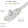 StarTech.com 1ft (30cm) CAT6 Ethernet Cable – LSZH (Low Smoke Zero Halogen) – 10 Gigabit 650MHz 100W PoE RJ45 UTP Network Patch Cord Snagless w/Strain Relief – Black CAT 6, ETL Verified (N6LPATCH1BK)(Gray)