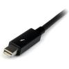 StarTech.com 1m / 3.3ft Thunderbolt Cable – Compatible with Your Thunderbolt 1 and 2 / Mini DisplayPort Devices (TBOLTMM1MW)(Black)