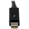 StarTech.com 1m / 3.3ft Thunderbolt Cable – Compatible with Your Thunderbolt 1 and 2 / Mini DisplayPort Devices (TBOLTMM1MW)(Black)