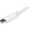 StarTech.com 1m / 3.3ft Thunderbolt Cable – Compatible with Your Thunderbolt 1 and 2 / Mini DisplayPort Devices (TBOLTMM1MW)(White)