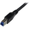 StarTech.com 1m Black SuperSpeed USB 3.0 Cable – Right Angle A to B – 3 ft USB 3 Cable – Right Angle USB 3.0 A (M) to USB 3.0 B (M) (USB3SAB1MRA)(10 ft / 3m)