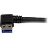 StarTech.com 1m Black SuperSpeed USB 3.0 Cable – Right Angle A to B – 3 ft USB 3 Cable – Right Angle USB 3.0 A (M) to USB 3.0 B (M) (USB3SAB1MRA)(3 ft / 1m)
