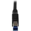 StarTech.com 1m Black SuperSpeed USB 3.0 Cable – Right Angle A to B – 3 ft USB 3 Cable – Right Angle USB 3.0 A (M) to USB 3.0 B (M) (USB3SAB1MRA)(3 ft / 1m)