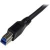 StarTech.com 1m Black SuperSpeed USB 3.0 Cable – Right Angle A to B – 3 ft USB 3 Cable – Right Angle USB 3.0 A (M) to USB 3.0 B (M) (USB3SAB1MRA)(3 ft / 1m)