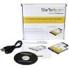StarTech.com 2 Port Flush Mount ExpressCard 54mm SuperSpeed (5Gbps) USB 3.0 Card Adapter with UASP – Dual Port Laptop ExpressCard USB 3 Controller, TAA (ECUSB3S254F)(Flush Mount)