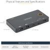 StarTech.com 2 Port Hybrid USB-A + HDMI & USB-C KVM Switch – Single 4K 60Hz HDMI 2.0 Monitor – Compact Desktop and/or Laptop HDMI KVM Switch – USB Bus Powered – Thunderbolt 3 Compatible, TAA