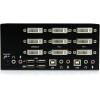 StarTech.com 2 Port Triple Monitor DVI USB KVM Switch with Audio & USB 2.0 Hub – Multi Monitor KVM – Dual Port KVM Switch (SV231TDVIUA),Black(2 Port)