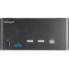 StarTech.com 2 Port Triple Monitor DisplayPort KVM Switch – 4K 60Hz UHD HDR – Desktop DP 1.2 KVM with 2 Port USB 3.0 Hub (5Gbps) & 4X USB 2.0 HID Ports, Audio – Hotkey Switching – TAA (SV231TDPU34K)