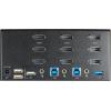 StarTech.com 2 Port Triple Monitor DisplayPort KVM Switch – 4K 60Hz UHD HDR – Desktop DP 1.2 KVM with 2 Port USB 3.0 Hub (5Gbps) & 4X USB 2.0 HID Ports, Audio – Hotkey Switching – TAA (SV231TDPU34K)