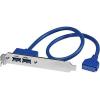 StarTech.com 2 Port USB 3.0 A Female Slot Plate Adapter – USB 3.0 motherboard Adapter – USB 3 plate – USB 3.0 header Adapter (USB3SPLATE)