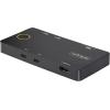 StarTech.com 2 Port USB C KVM Switch – 4K 60Hz HDMI – Compact Dual Port UHD USB Type C Desktop Mini KVM Switch with USB C Cables – Bus Powered – MacBook iPad Pro ThinkPad IdeaPad EliteBook, TAA(2 x USB-C w/ PD)