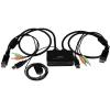 StarTech.com 2 Port USB HDMI Cable KVM Switch with Audio and Remote Switch – USB Powered KVM with HDMI – Dual Port HDMI KVM Switch (SV211HDUA),Black(HDMI)