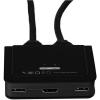 StarTech.com 2 Port USB HDMI Cable KVM Switch with Audio and Remote Switch – USB Powered KVM with HDMI – Dual Port HDMI KVM Switch (SV211HDUA),Black(HDMI)