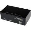StarTech.com 2 Port VGA USB KVM Switch – VGA KVM Switch – 1920×1440 – USB 2.0 – KVM Video Switch , TAA (SV231USB)(USB | Cables Included)