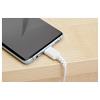 StarTech.com 20in (50cm) USB C Charging Cable, Coiled Heavy Duty Fast Charge & Sync USB-C Cable, USB 2.0 Type-C Cable, Rugged Aramid Fiber, Durable Male to Male USB Cable, Black (R2CCC-50C-USB-CABLE)(white)