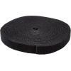 StarTech.com 25ft Hook and Loop Roll – Cut-to-Size Reusable Cable Ties – Bulk Industrial Wire Fastener Tape/Adjustable Fabric Wraps Red/Resuable Self Gripping Cable Management Straps (HKLP25RD)(Black)