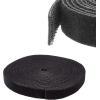 StarTech.com 25ft Hook and Loop Roll – Cut-to-Size Reusable Cable Ties – Bulk Industrial Wire Fastener Tape/Adjustable Fabric Wraps Red/Resuable Self Gripping Cable Management Straps (HKLP25RD)(Black)
