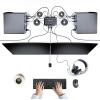 StarTech.com 2-Port Dual-Monitor DisplayPort Cable KVM Switch, 4K 60Hz, Compact KVM with 5ft/1.5m USB-A/DisplayPort/Audio Integrated Cables, Bus Powered, Remote/Hotkey Switching (C2-DD46-UA2-CBL-KVM)