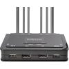StarTech.com 2-Port Dual-Monitor DisplayPort Cable KVM Switch, 4K 60Hz, Compact KVM with 5ft/1.5m USB-A/DisplayPort/Audio Integrated Cables, Bus Powered, Remote/Hotkey Switching (C2-DD46-UA2-CBL-KVM)