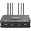 StarTech.com 2-Port Dual-Monitor HDMI Cable KVM Switch, 4K 60Hz, Compact KVM with 5ft/1.5m USB-A/HDMI/Audio Integrated Cables, Bus Powered, Remote/Hotkey Switching (C2-DH46-UA2-CBL-KVM)