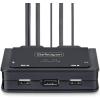 StarTech.com 2-Port Hybrid USB-C DisplayPort Cable KVM Switch, 4K 60Hz, Compact KVM with 6ft/1.8m USB-A/DP/Audio & 4ft/1.2m USB-C Integrated Cables, Bus Powered, Hotkey Switching (C2-D46-UAC-CBL-KVM)