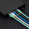 StarTech.com 2ft CAT6a Ethernet Cable – Low Smoke Zero Halogen (LSZH) – 10 Gigabit 500MHz 100W PoE RJ45 S/FTP Blue Network Patch Cord Snagless w/Strain Relief (NLBL-2F-CAT6A-PATCH)(Aqua)