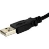StarTech.com 2ft Panel Mount USB A-A Cable, Black, USB 2.0 Female to Male Adapter Cable, Braided, for Personal Computer(1 Count (Pack of 2))