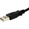 StarTech.com 2ft Panel Mount USB A-A Cable, Black, USB 2.0 Female to Male Adapter Cable, Braided, for Personal Computer(2 ft)