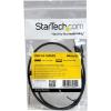 StarTech.com 2ft Panel Mount USB A-A Cable, Black, USB 2.0 Female to Male Adapter Cable, Braided, for Personal Computer(2 ft)