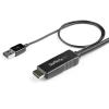 StarTech.com 2m (6ft) HDMI to DisplayPort Cable 4K 30Hz – Active HDMI 1.4 to DP 1.2 Adapter Converter Cable with Audio – USB Powered – Mac & Windows – HDMI Laptop to DP Monitor – Male/Male (HD2DPMM2M)(4K 30Hz)