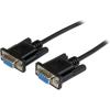 StarTech.com 2m Black DB9 RS232 Serial Null Modem Cable F/F – DB9 Female to Female – 9 pin RS232 Null Modem Cable – 2 meter, Black (SCNM9FF2MBK)