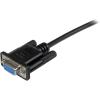 StarTech.com 2m Black DB9 RS232 Serial Null Modem Cable F/F – DB9 Female to Female – 9 pin RS232 Null Modem Cable – 2 meter, Black (SCNM9FF2MBK)