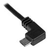 StarTech.com 2m Cord – A to Down Angle Micro B – Down Angled Micro USB Cable – 1x USB A (M), 1x USB Micro B (M) – Black (USBAUB2MD), 2m / 6 Feet(2m / 6 ft)