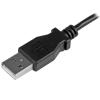 StarTech.com 2m Cord – A to Down Angle Micro B – Down Angled Micro USB Cable – 1x USB A (M), 1x USB Micro B (M) – Black (USBAUB2MD), 2m / 6 Feet(2m / 6 ft)