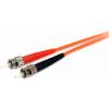 StarTech.com 2m Fiber Optic Cable – Multimode Duplex 62.5/125 LSZH Fiber Jumper Cord – LC/ST(LC to ST)