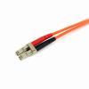 StarTech.com 2m Fiber Optic Cable – Multimode Duplex 62.5/125 LSZH Fiber Jumper Cord – LC/ST(LC to ST)