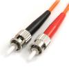 StarTech.com 2m Fiber Optic Cable – Multimode Duplex 62.5/125 LSZH Fiber Jumper Cord – LC/ST(ST-ST)
