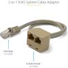 StarTech.com 2-to-1 RJ45 10/100 Mbps Splitter/Combiner – One Adapter Required at Each End of the Connection (RJ45SPLITTER)