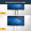 StarTech.com 2x2in Open Slot Wiring Cable Raceway Duct with Cover, Server Rack Cable Management, Cable Cover Duct, Cord Hider / Organizer, PVC Cable Manager, TAA Compliant (AD2X2)(3.0 in (7.5 cm) x 3.0 in (7.5 cm))