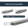 StarTech.com 2x2in Open Slot Wiring Cable Raceway Duct with Cover, Server Rack Cable Management, Cable Cover Duct, Cord Hider / Organizer, PVC Cable Manager, TAA Compliant (AD2X2)(2.0 in (5.0 cm) x 1.0 in (2.5 cm) (Pack of 3))